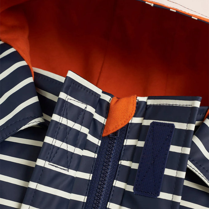 英國 JoJo Maman BeBe 防風雨水手外套/雨衣_條紋狐狸_JJH2167