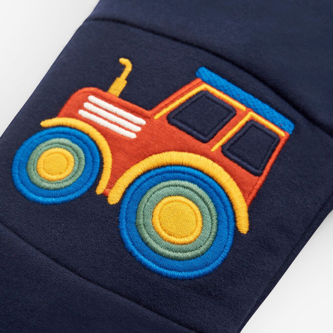 英國 JoJo Maman BeBe 保暖100%純棉長褲_拖拉機_JJH1862