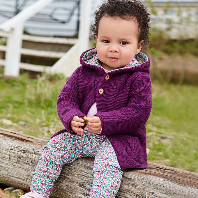 英國 JoJo Maman BeBe 保暖內搭褲兩入組_ 藍色碎花_JJD7740