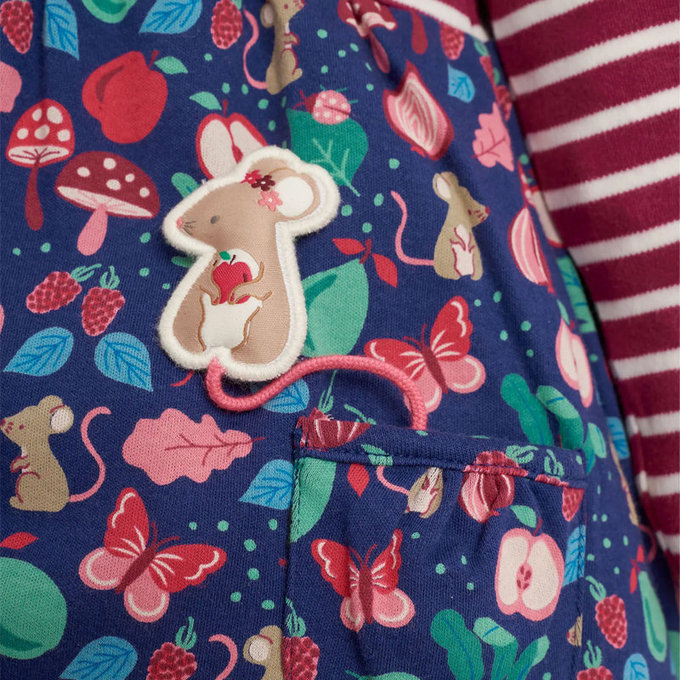 英國 JoJo Maman BeBe 嬰幼兒/兒童100％純棉長袖洋裝_萌鼠甜心_JJH1902