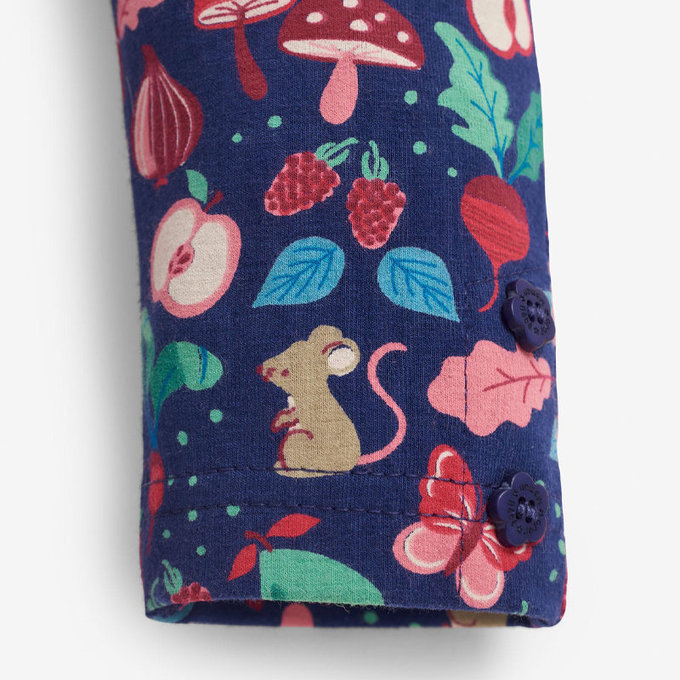 英國 JoJo Maman BeBe 保暖長褲/內搭褲兩入組_優雅花朵_JJH1995