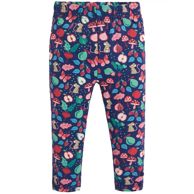 英國 JoJo Maman BeBe 保暖長褲/內搭褲兩入組_優雅花朵_JJH1995