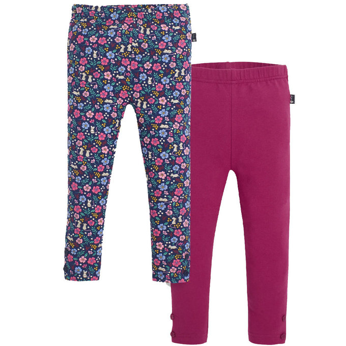 英國 JoJo Maman BeBe 保暖長褲/內搭褲兩入組_萌鼠花園_JJH2237