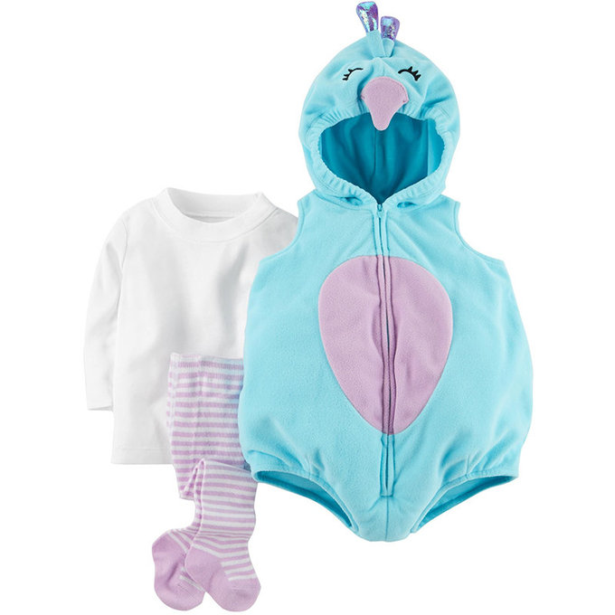 美國 Carter / Carter's 嬰幼兒造型套裝三件組_小孔雀 (CTHC002)