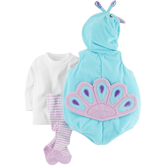 美國 Carter / Carter's 嬰幼兒造型套裝三件組_小孔雀 (CTHC002)