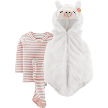 美國 Carter / Carter's 嬰幼兒萬聖節/聖誕節造型套裝三件組_白色羊駝(CTHC19-002)-