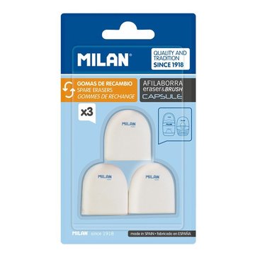 【MILAN】太空膠囊橡皮擦_補充包(3入)-