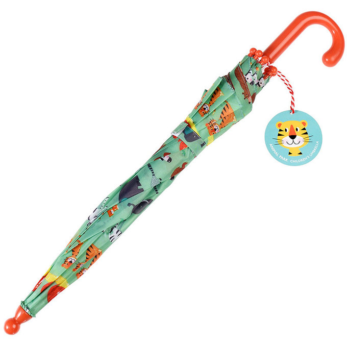 英國 Rex London 幼童/兒童自動傘_熱鬧動物園_RL29035 