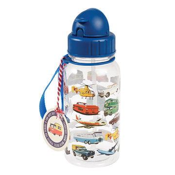 英國 Rex London 兒童 Tritan™ 吸管水瓶_交通工具(500ml)_RL26206-