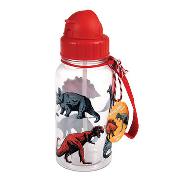 英國 Rex London 兒童 Tritan™ 吸管水瓶_恐龍樂園(500ml)_RL27287-