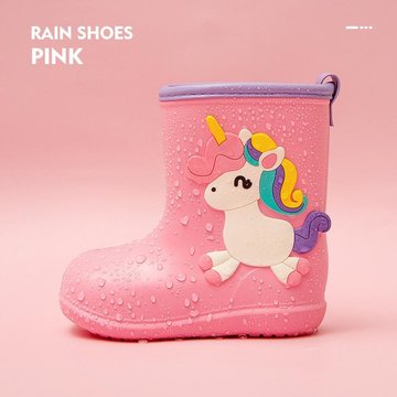 【Cheerful mario】兒童雨鞋 (有SGS檢驗核可，無塑化劑)-小馬粉-