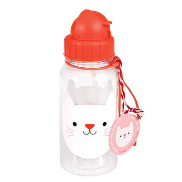英國 Rex London 兒童 Tritan™ 吸管水瓶_迷人貓咪(500ml)_RL27908-
