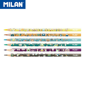 【MILAN】快樂機器人色鉛筆_6入-