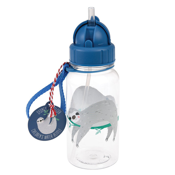 英國 Rex London 兒童 Tritan™ 吸管水瓶_樹懶(500ml)_RL28499