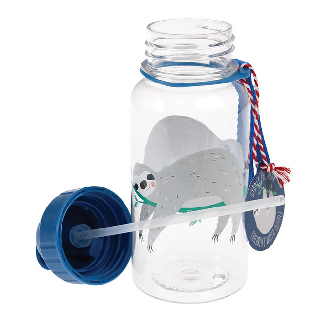 英國 Rex London 兒童 Tritan™ 吸管水瓶_樹懶(500ml)_RL28499