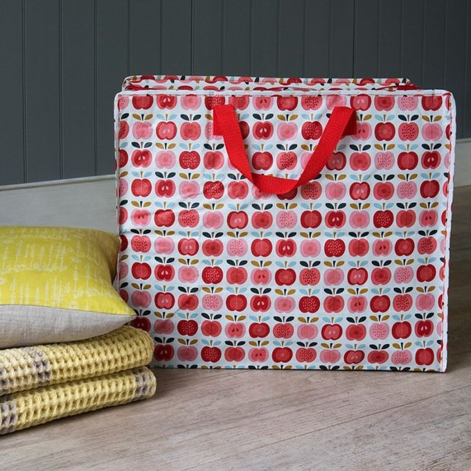 英國 Rex London 衣物/棉被超大多功能防水環保收納袋/萬用袋_紅蘋果_RL26093