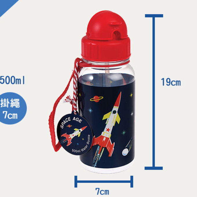 英國 Rex London 兒童 Tritan™ 吸管水瓶_太空梭(500ml)_RL28500