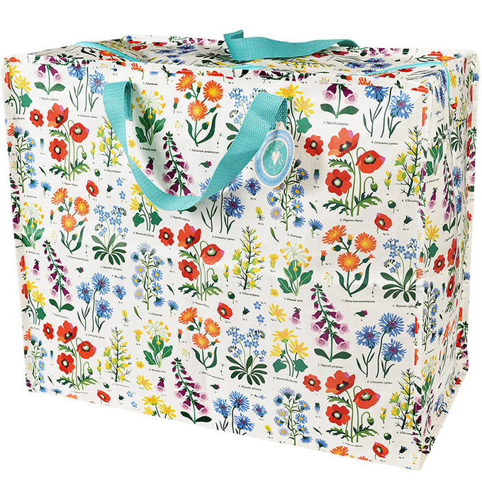 英國 Rex London 衣物/棉被超大多功能防水環保收納袋/萬用袋_春季花語_RL29229