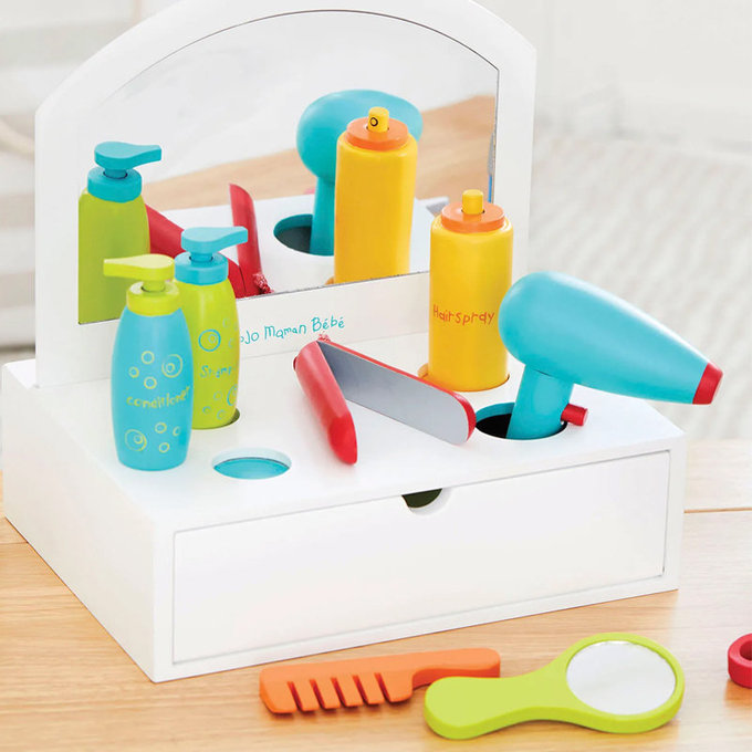 英國 JoJo Maman BeBe 優質玩具/益智/家家酒/角色扮演玩具_實木系列_美髮師_JJE6047