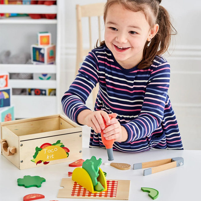 英國 JoJo Maman BeBe 優質玩具/益智/家家酒/角色扮演玩具_實木系列_墨西哥捲餅_JJE7456