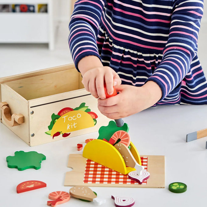 英國 JoJo Maman BeBe 優質玩具/益智/家家酒/角色扮演玩具_實木系列_墨西哥捲餅_JJE7456