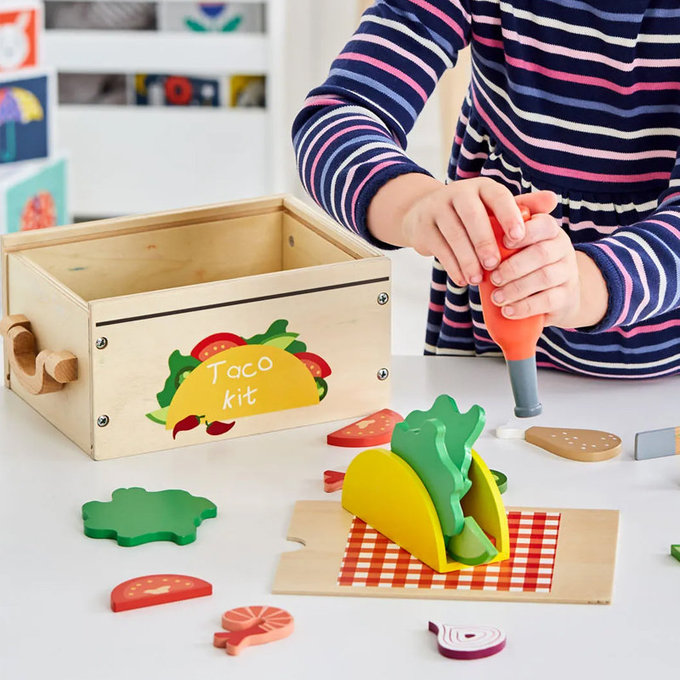 英國 JoJo Maman BeBe 優質玩具/益智/家家酒/角色扮演玩具_實木系列_墨西哥捲餅_JJE7456