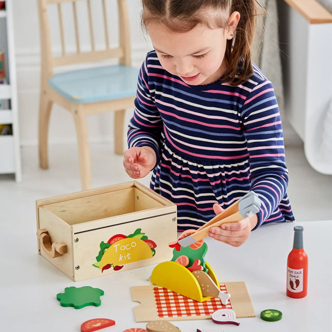 英國 JoJo Maman BeBe 優質玩具/益智/家家酒/角色扮演玩具_實木系列_墨西哥捲餅_JJE7456