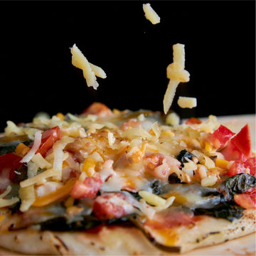 【原味時代】手工窯烤pizza-綜合五入組(瑪格麗特、青醬野菇、夏威夷、鮪魚玉米 、泡菜起司)-