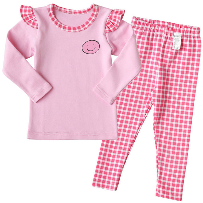 正韓 Puco 超優質嬰幼兒/兒童長袖有機棉家居服/睡衣_粉色甜心_PC21-030