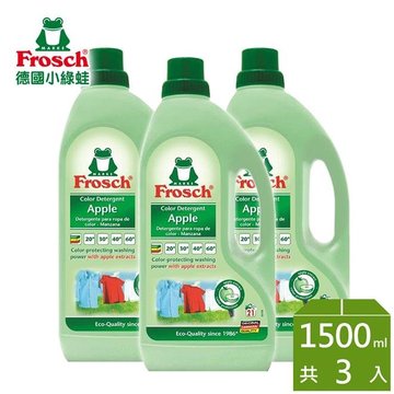  Frosch德國小綠蛙 天然增豔洗衣精 1500ml*3瓶-