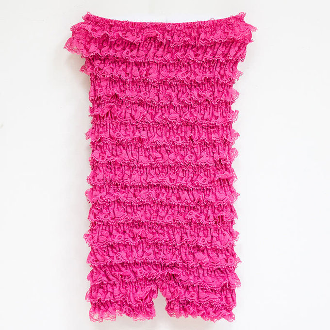 美國Chic Baby Rose 純手工蕾絲連身裝_覆盆子