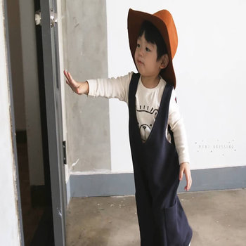 韓國 Mini Dressing兒童造型帽_素面咖啡 (MDH004)-