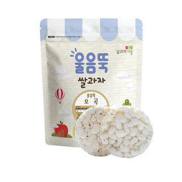【CyberBuy】韓國 SSALGWAJA 米餅村–寶寶磨牙米餅-五穀(30g/包)-