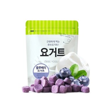 【CyberBuy】韓國 SSALGWAJA 米餅村–乳酸菌優格球-藍莓(20g/包)-