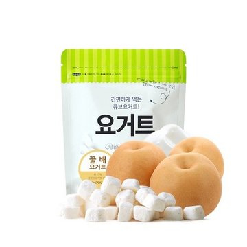 【CyberBuy】韓國 SSALGWAJA 米餅村–乳酸菌優格球-梨子(18g/包)-
