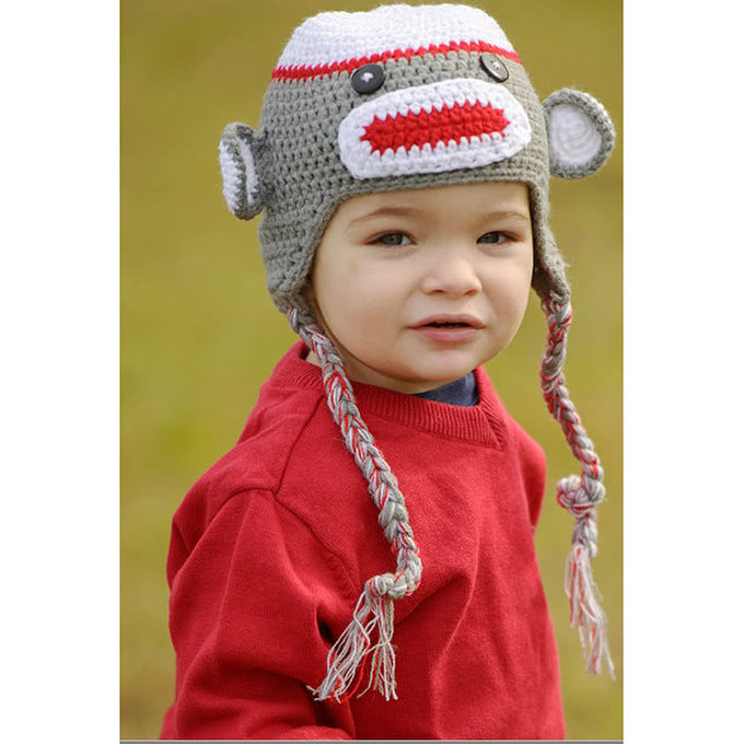 美國 juDanzy 毛線帽_灰色猴子(509)