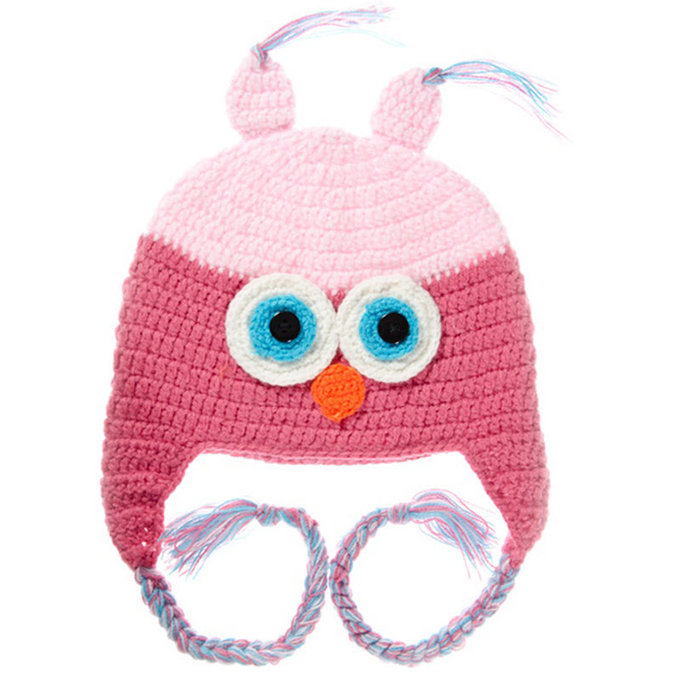 美國 juDanzy毛線帽_粉桃紅貓頭鷹(503)