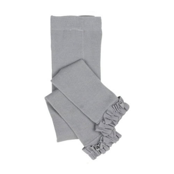 美國 Ruffle Butts 甜美公主荷葉邊內搭襪 內搭褲 保暖襪_灰色(RBRT005)