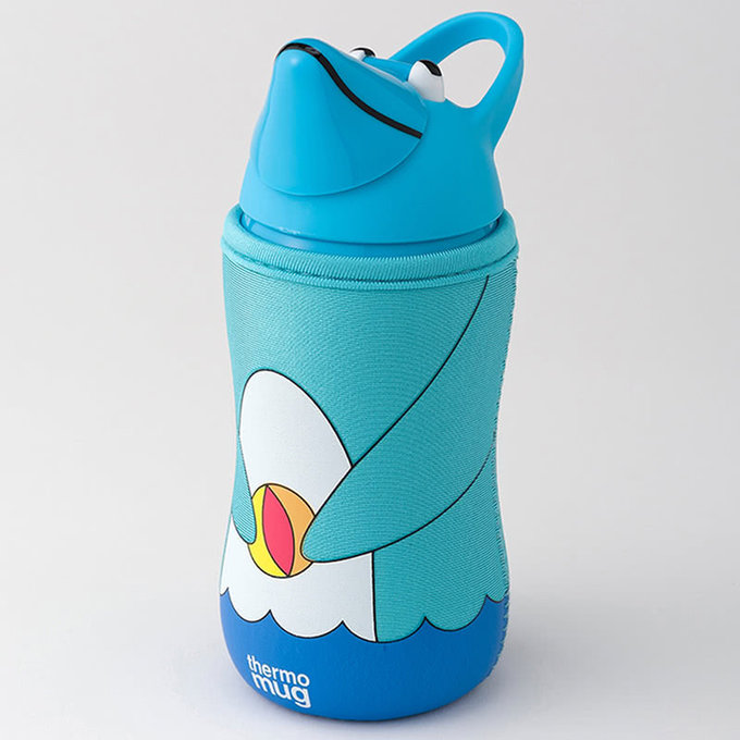 日本 Thermo Mug 可愛動物造型不鏽鋼水壺380ml經典款  _ 調皮海豚 (TMCS006)