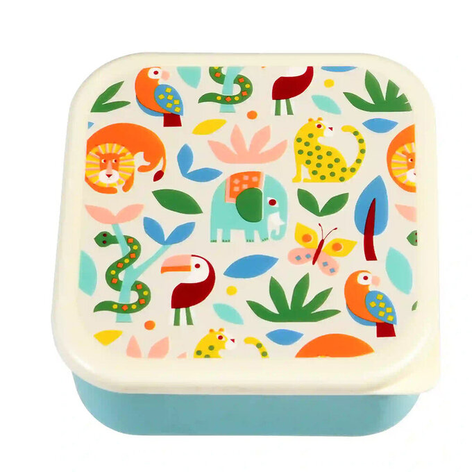 英國 Rex London 野餐盒/零食盒3入組_森林樂園_RL28920