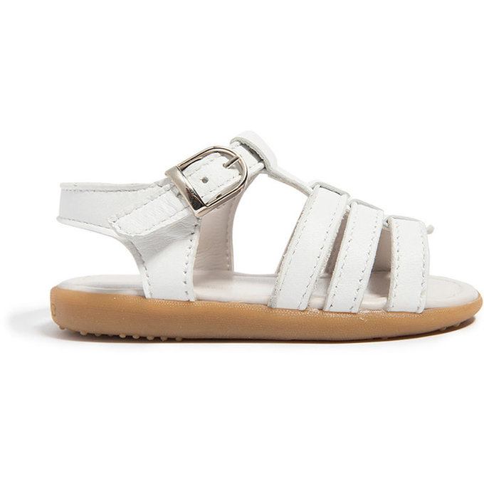 英國 shooshoos 安全無毒手工真皮涼鞋/童鞋_純白一夏_SS103955