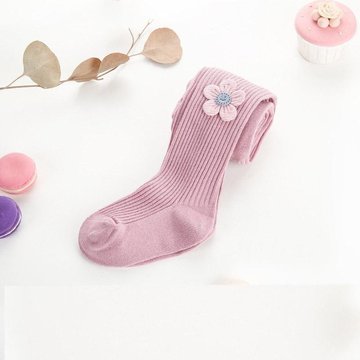 【JB DESIGN】可愛花朵褲襪-粉色-