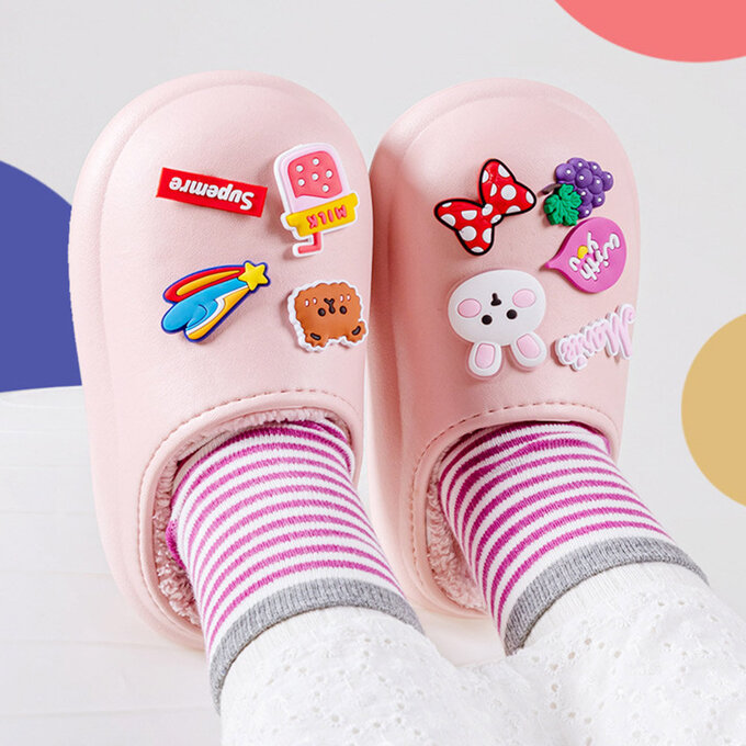 【JB DESIGN】秋冬保暖鞋-粉色(16-21cm)            