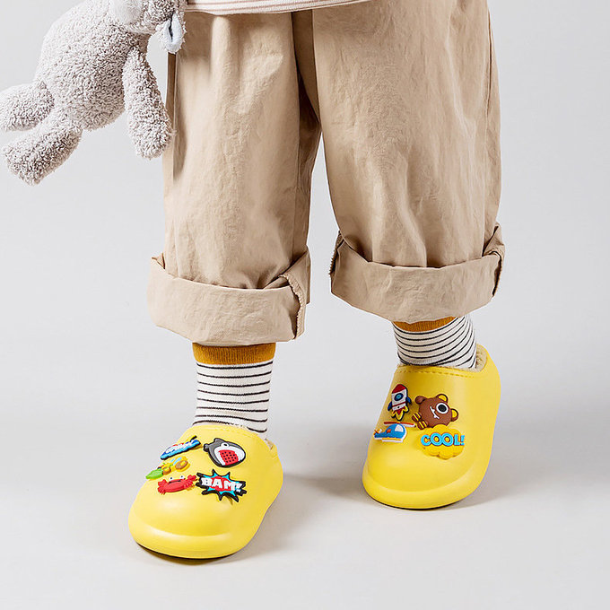 【JB DESIGN】秋冬保暖鞋-黃色(16-21cm)            