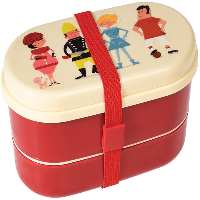 英國 Rex London 圓形三層午餐盒/便當盒/野餐盒(附2入餐具)_都會男女_RL26557