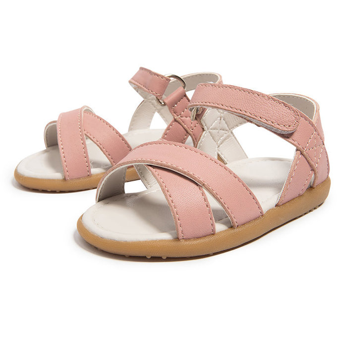 英國 shooshoos 安全無毒手工真皮涼鞋/童鞋_我的初愛(鮭魚粉)_SS103967