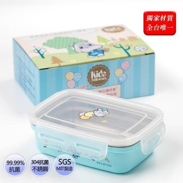 【JB DESIGN】 唐榮抗菌-兒童抗菌嬰幼兒餐盒 (藍色)-