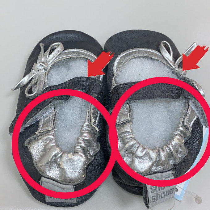 【福利品】英國 shooshoos 安全無毒真皮手工鞋/學步鞋/嬰兒鞋_銀色蝴蝶(9)