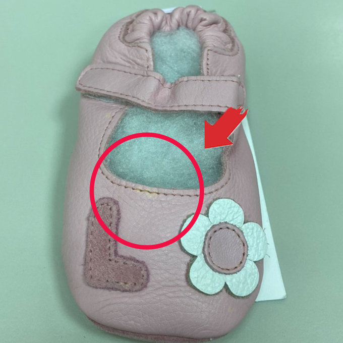 【福利品】英國 shooshoos 安全無毒真皮手工鞋/學步鞋/嬰兒鞋_愛love(5)