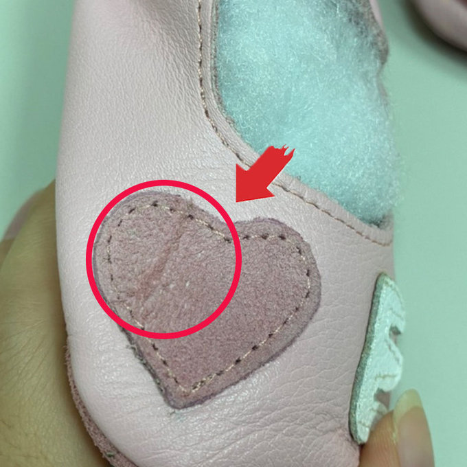 【福利品】英國 shooshoos 安全無毒真皮手工鞋/學步鞋/嬰兒鞋_愛love(5)